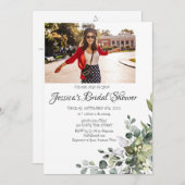 ユーカリブライダルシャワー写真招待状 招待状 (正面/裏面)