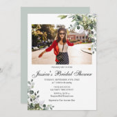 ユーカリブライダルシャワー写真招待状 招待状 (正面/裏面)