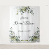 ユーカリブライダルシャワー写真背景タペストリー タペストリー (正面)