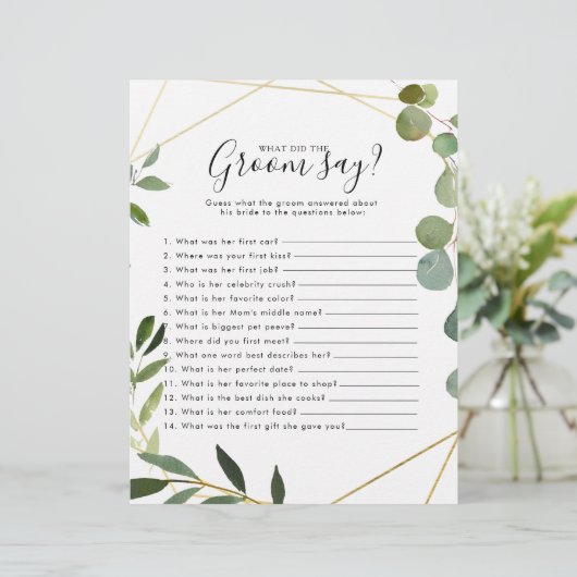 ユーカリブライダルシャワー新郎は何と言った (スタンド正面)