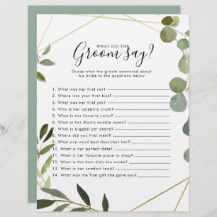 ユーカリブライダルシャワー新郎は何と言った