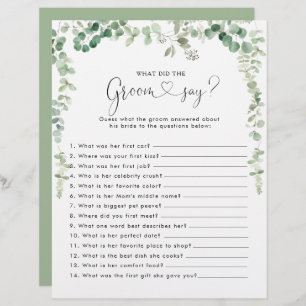 ユーカリブライダルシャワー新郎は何と言った