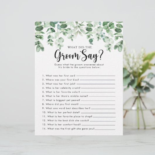 ユーカリブライダルシャワー新郎は何と言った (スタンド正面)