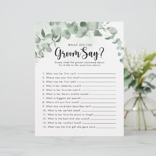 ユーカリブライダルシャワー新郎は何と言った (スタンド正面)