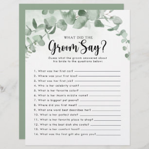 ユーカリブライダルシャワー新郎は何と言った