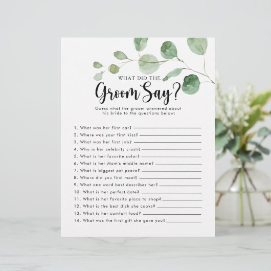 ユーカリブライダルシャワー新郎は何と言った (スタンド正面)