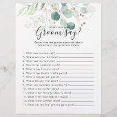 ユーカリブライダルシャワー新郎は何と言った (正面)