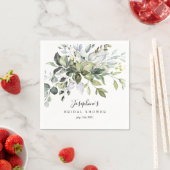 ユーカリブライダルシャワー紙ナプキンズ スタンダードカクテルナプキン (インサイチュ)