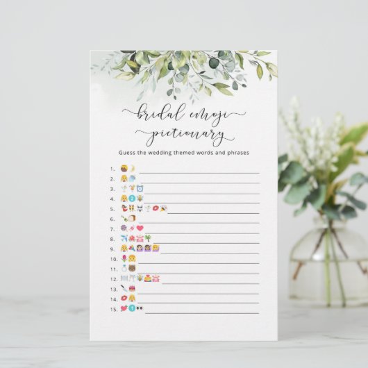 ユーカリブライダルシャワー絵文字ゲーム (スタンド正面)