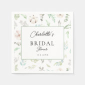 ユーカリブライダルシャワー スタンダードカクテルナプキン (正面)