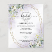 ユーカリブライダルティーパーティーバジェット招待状 (正面)