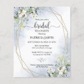 ユーカリブライダルティーパーティーバジェット招待状 (正面)