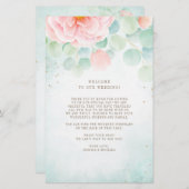 ユーカリプオニ結婚フローラの歓迎日程 (正面/裏面)