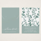 ユーカリプスイヤリングネックレスディスプレイカード (正面&裏面)