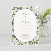 ユーカリプスエレガントウェディング招待状スペインのイン 招待状 (スタンド正面)