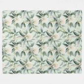 ユーカリプスクリームセージフローラフリースブランケット フリースブランケット (正面(横))