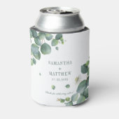 ユーカリプスグリーンサキュリーウェディングシャワー 缶クーラー (缶裏面)