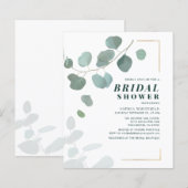 ユーカリプスグリーンサキュリーブライダルシャワー (正面/裏面)