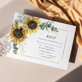ユーカリプスグリーンフラワージオメトリック金ゴールドRSVP