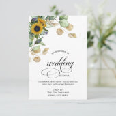 ユーカリプスグリーンフラワーリハーサルディナー 招待状 (スタンド正面)