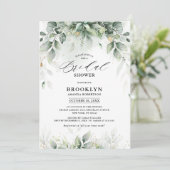 ユーカリプスグリーンリーガムボタニカルブライダルシャワー 招待状 (スタンド正面)