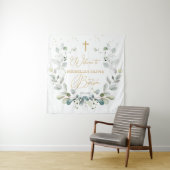 ユーカリプスグリーンリークロスベビーバプテスタペストリー タペストリー (インサイチュ)