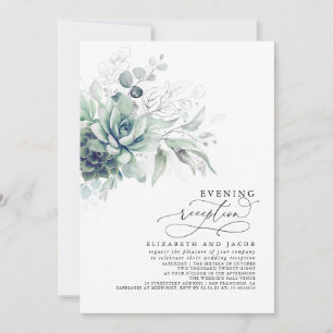 ユーカリプスグリーンリーサキュリント夕べ披露宴I 招待状