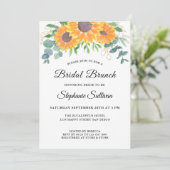 ユーカリプスグリーンリーサンフラワーブライダルブランチ 招待状 (スタンド正面)