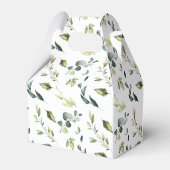 ユーカリプスグリーンリーハングオーバーキットブライダルグルームパーティー フェイバーボックス (裏面サイド)