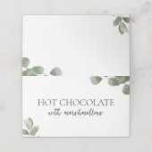 ユーカリプスグリーンリービュッフェブライダルシャワー食品 プレイスカード (外部開封)