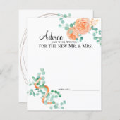 ユーカリプスグリーンリーピーチフローラアドバイスカード (正面/裏面)