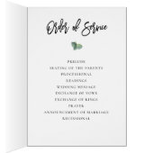 ユーカリプスグリーンリーフレーム結婚式 プログラム (内側 (右))