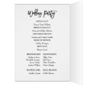 ユーカリプスグリーンリーフレーム結婚式 プログラム (内側 (左))