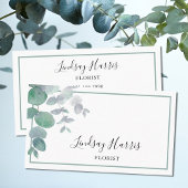 ユーカリプスグリーンリーフローリスト 名刺