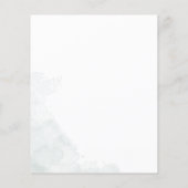 ユーカリプスグリーンリーブライダルシャワー招待 (裏面)