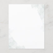 ユーカリプスグリーンリーブライダルシャワー招待 (裏面)