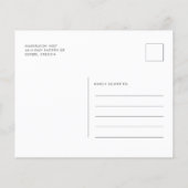 ユーカリプスグリーンリーブライダルシャワー招待 (裏面)