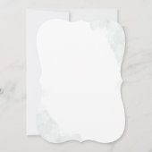 ユーカリプスグリーンリーリーフブライダルシャワー招待状 (裏面)