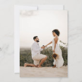 ユーカリプスグリーンリー写真ブライダルシャワー 招待状 (裏面)