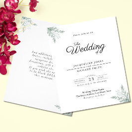 ユーカリプスグリーンリー結婚式招待状