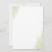 ユーカリプスグリーンリー結婚式招待状 招待状 (裏面)