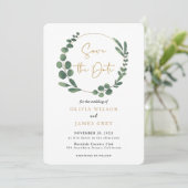ユーカリプスグリーンリー結婚式招待状 招待状 (スタンド正面)