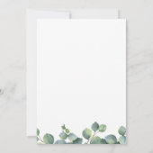 ユーカリプスグリーンリー結婚式招待状 招待状 (裏面)