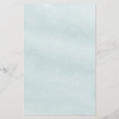 ユーカリプスグリーンリー金ゴールドエレガントなウェディングメニュー (裏面)