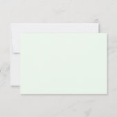 ユーカリプスグリーンリーRsvpカード 出欠カード (裏面)