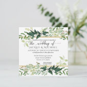 ユーカリプスグローブグリーンリー素朴ワイナリー結婚ズ 招待状 (スタンド正面)