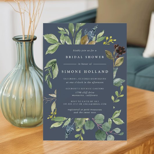 ユーカリプスグローブブライダルシャワー招待 招待状