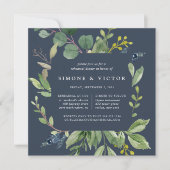 ユーカリプスグローブリハーサルディナー招待状 招待状 (正面)