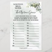 ユーカリプスザエプロンブライダルシャワーバイリンガルゲーム (正面)