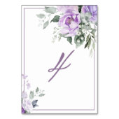 ユーカリプスバイオレット結婚花のテーブル番号 テーブルナンバー (裏面)